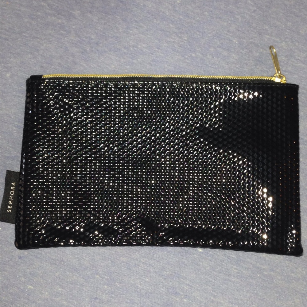 Bundle 3 for $15 Sephora makeup bag with gold zipper